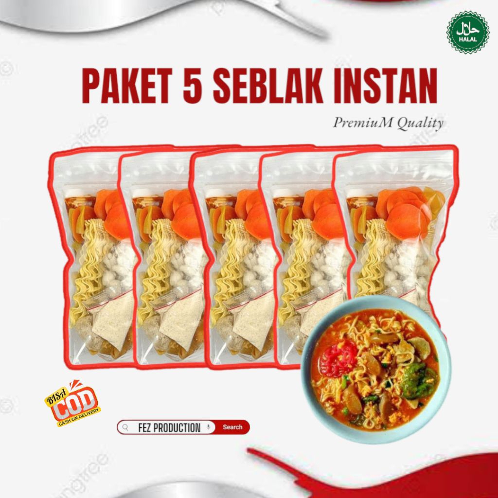 

5 PCS SEBLAK INSTAN KUAH KENCUR PEDAS