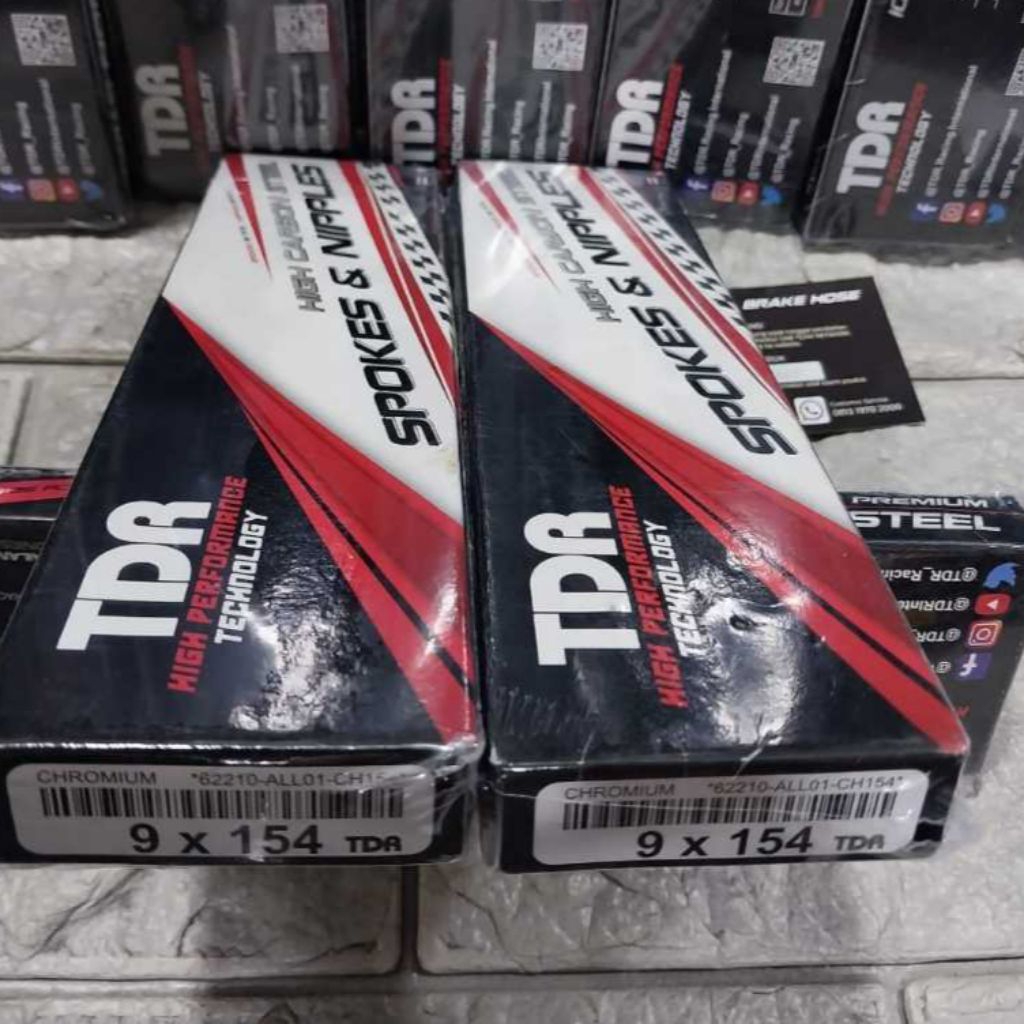 Ruji Set Chrome TDR Depan Belakang Ring 17 Ninja R Tiger Original