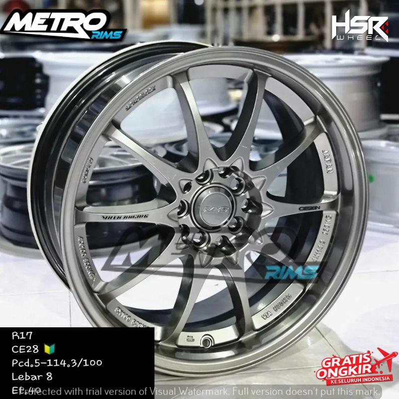 Velg mobil racing ring 18 untuk mobil brz polo sienta alphard ertiga voxy hsr ce28 ring 18