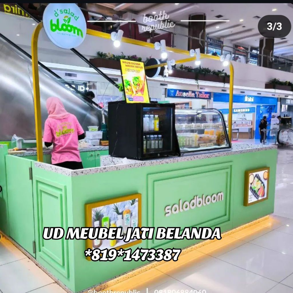 stand booth pameran/ meja bar /booth bazar portable