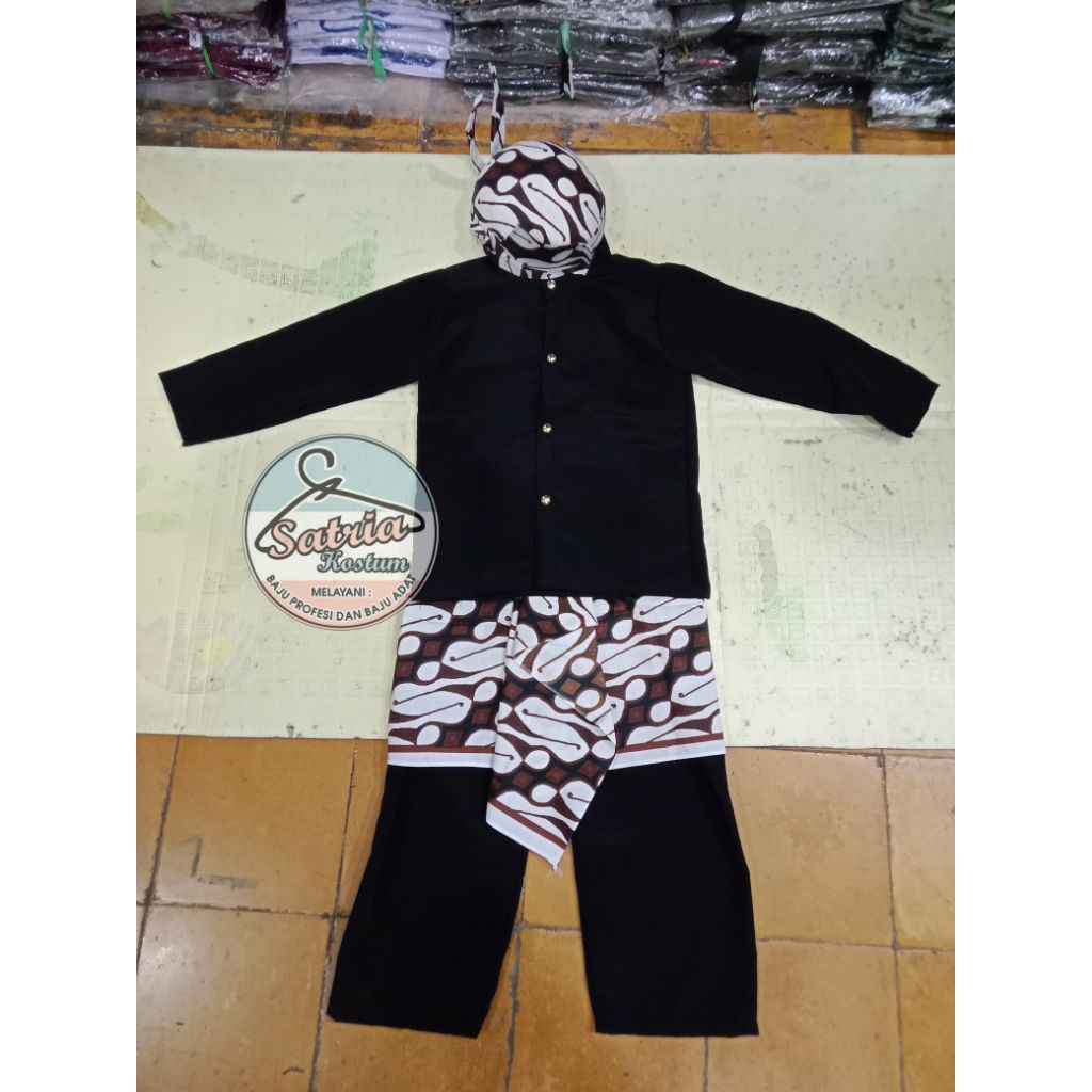 FREE ONGKIR SATU SET BAJU BASOFI MALANGAN / JAWA TIMURAN ANAK TK - SD - SMP BASOFI MALANGAN ANAK