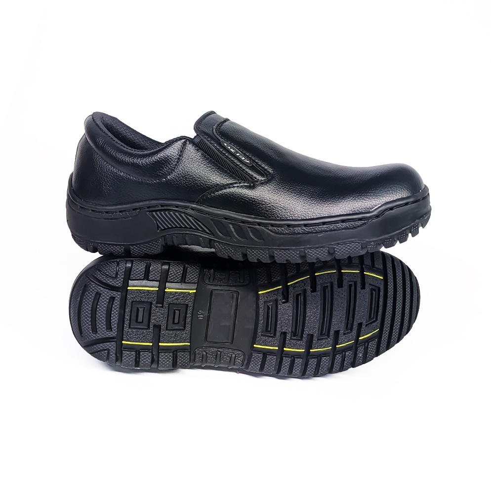 KODE C86Q OXLAY  Slip On Sepatu safety Hitam motif KJeruk Low