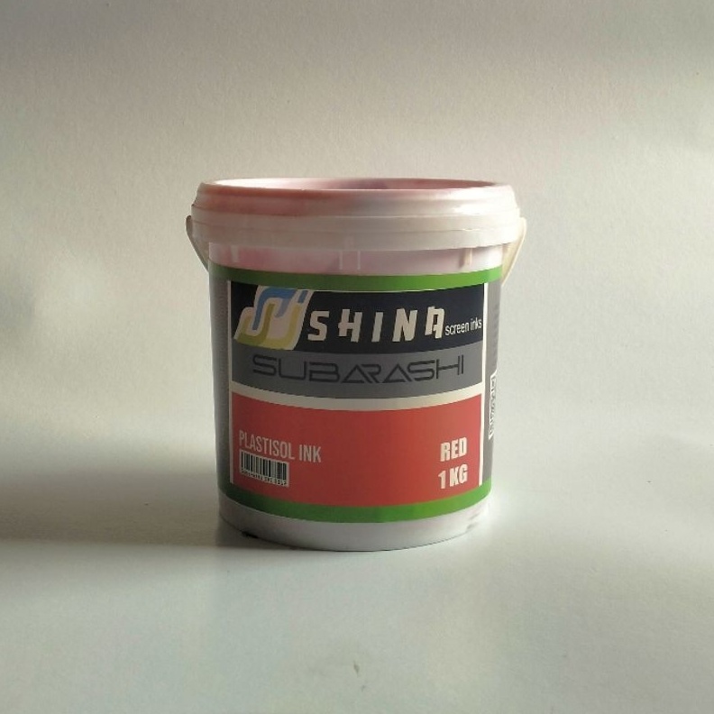 

Tinta Plastisol SHINA Subarashi Merah KODE H9P7