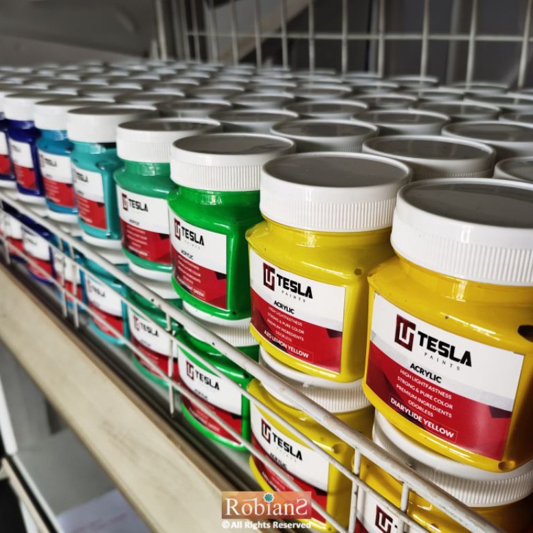 

KODE E12O Cat Lukis Tesla Acrylic Paint 125 ml Part 1 Cat Acrylic Berkualitas untuk Kreasi Seni