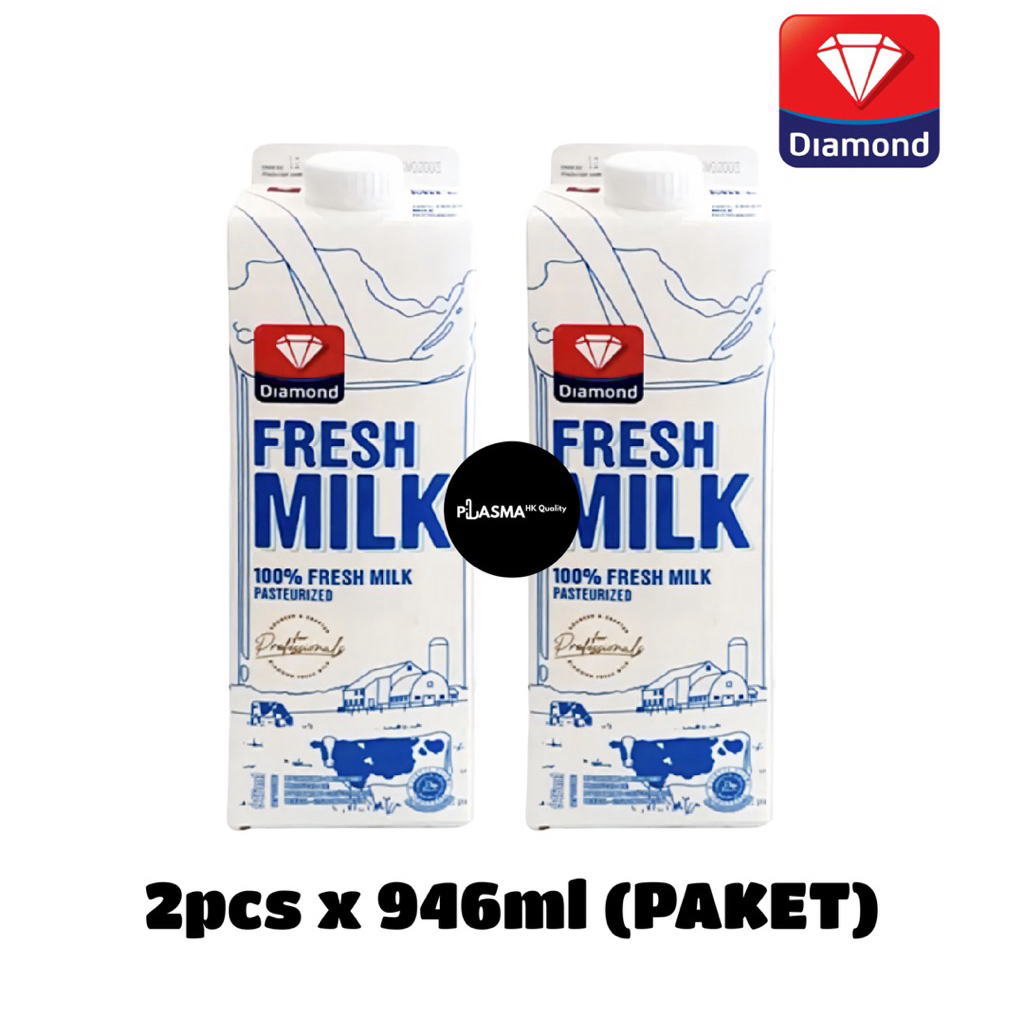 

PAKET Susu DIAMOND Fresh Milk 2pcs x 946ml