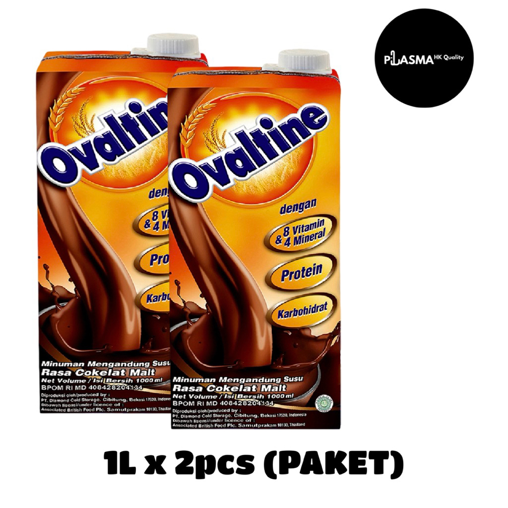 

PAKET Susu Ovaltine UHT Choco Malt 1L x 2pcs
