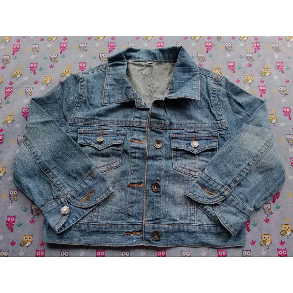 Preloved Jacket Crop Denim