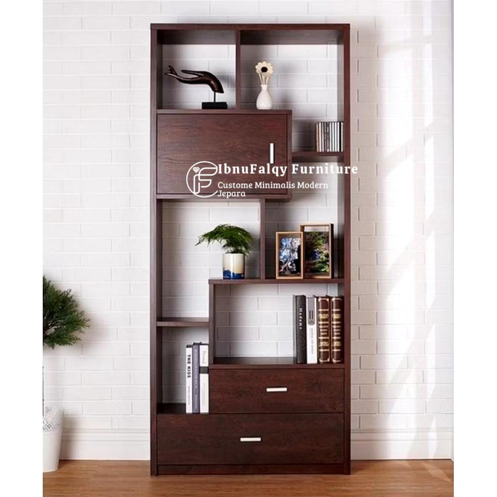 New Produk Custome Rak Buku Kayu Jati, Rak Buku Jati Minimalis Modern, Rak Buku Jati Minimalis Moder