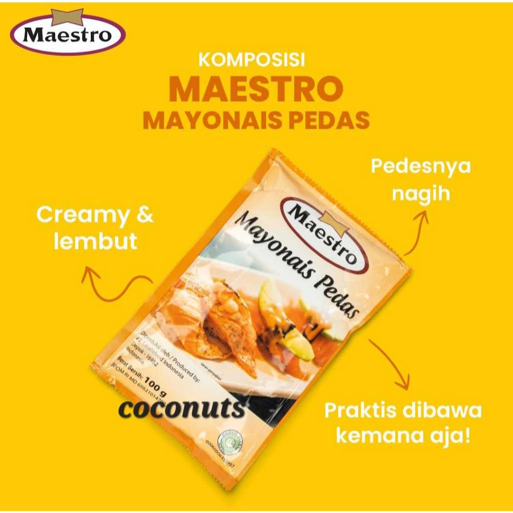 

Maestro Saus Mayonaise Pedas 100 gr