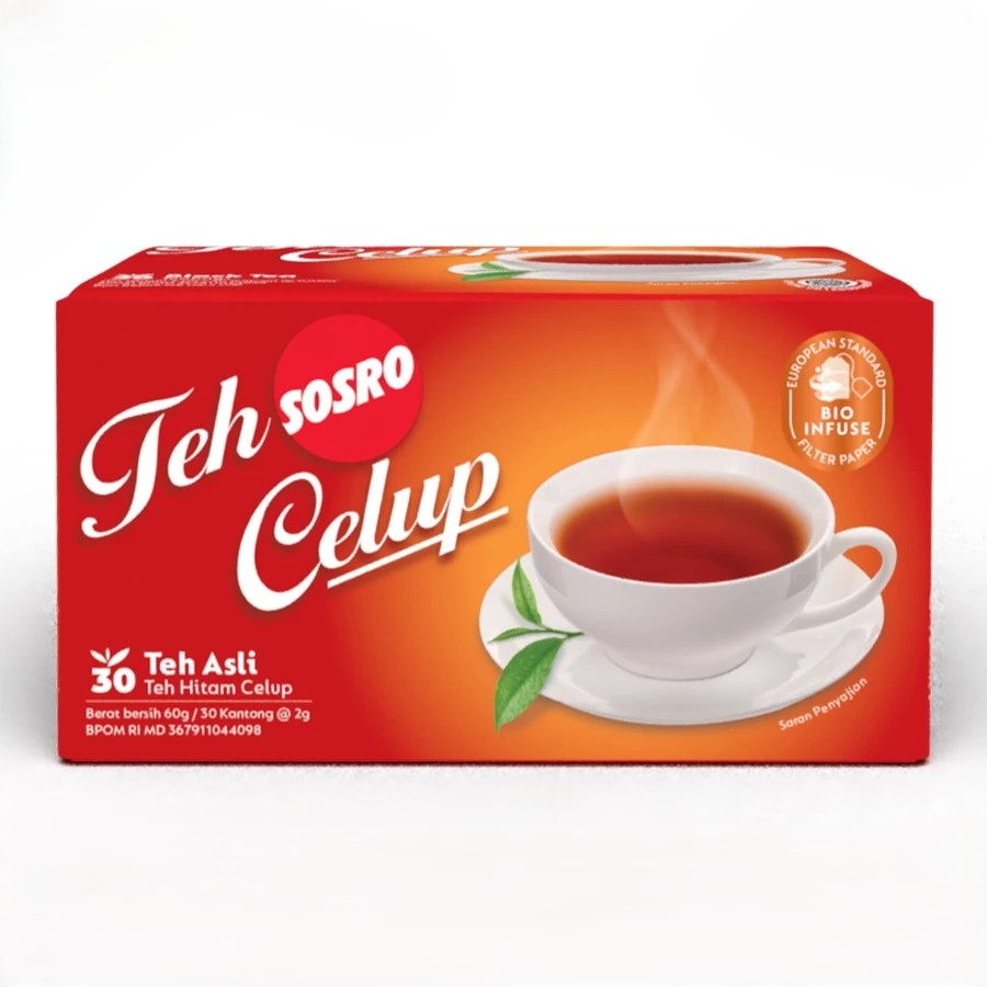 

Teh Celup Sosro Isi 30pcs Hangat/Dingin Tahan Lama