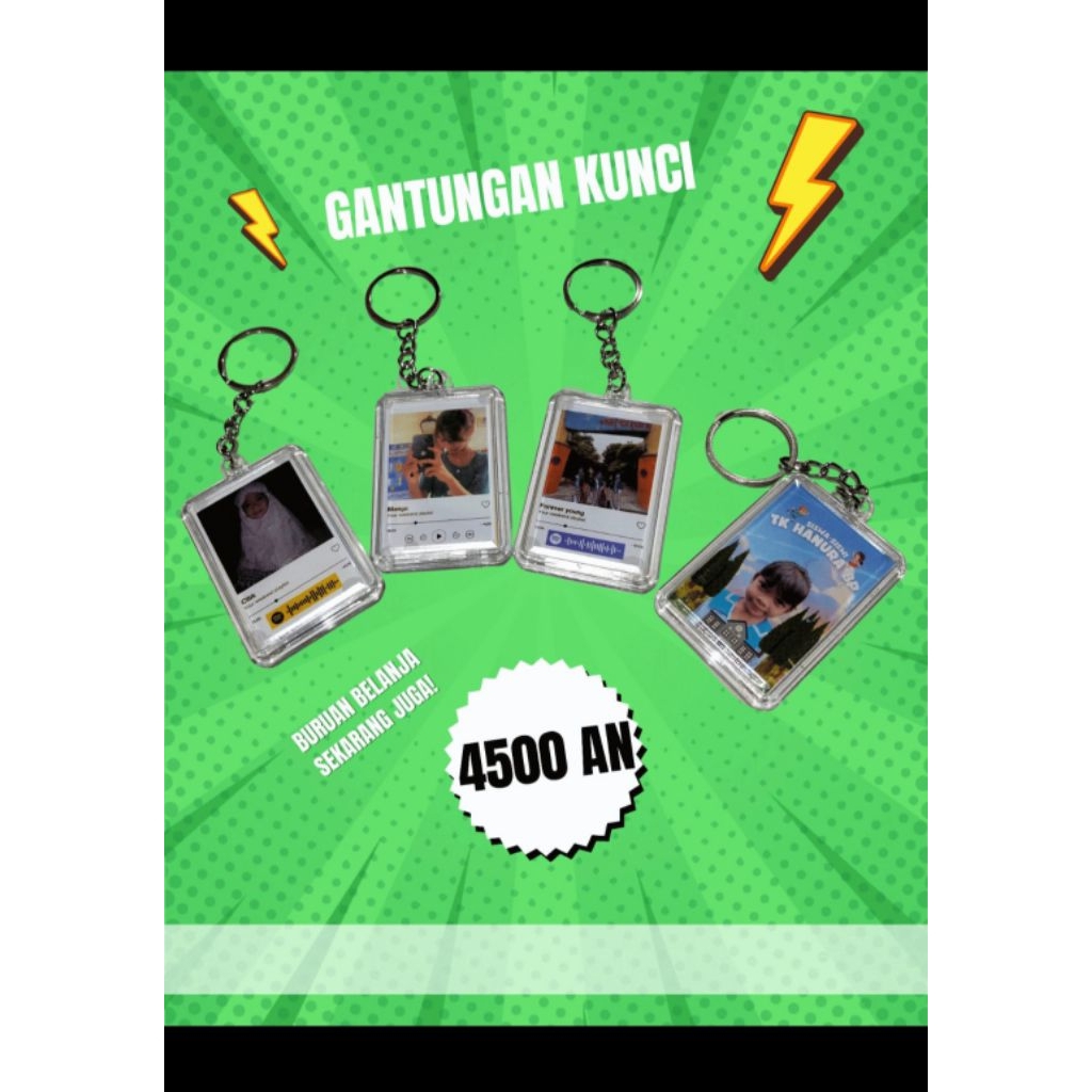 gantungan kunci insert paper