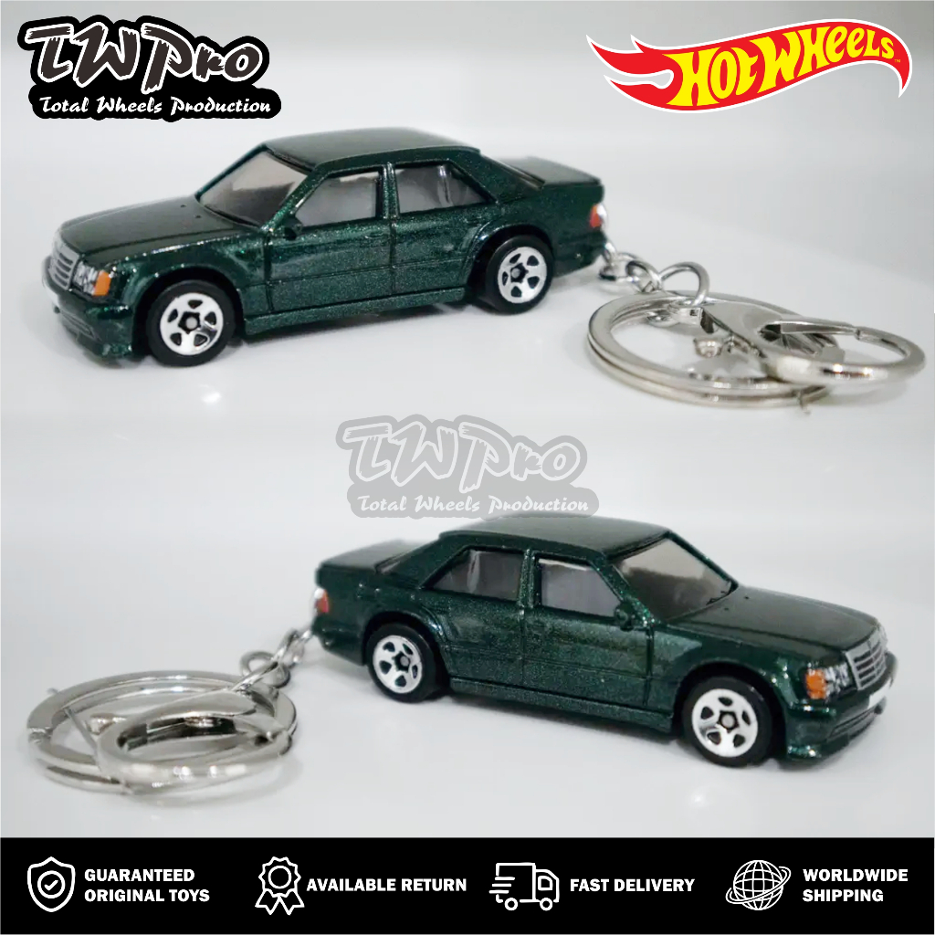 GANTUNGAN KUNCI HOT WHEELS Mercedes Benz 500 E - CANTOLAN UDANG - KEYRING - KEYCHAIN - CUSTOM - TOTA
