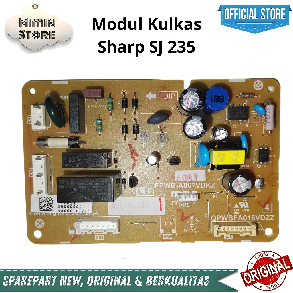 Modul Kulkas 2 Pintu Sharp SJ 235
