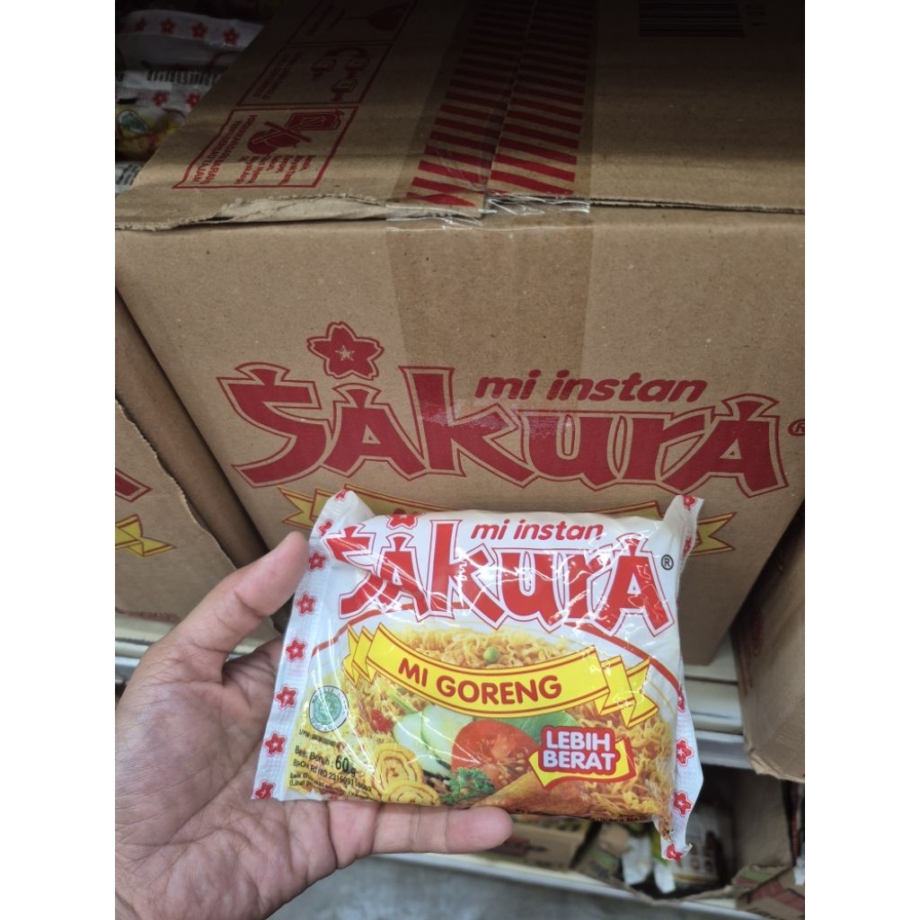 

SAKURA MIE GORENG KARTON ISI 40pcs PCK 60gram