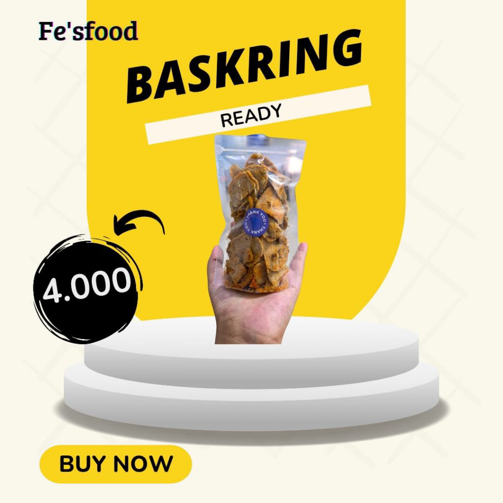 

Baskring Baso Kering Pedes/ori 50gr