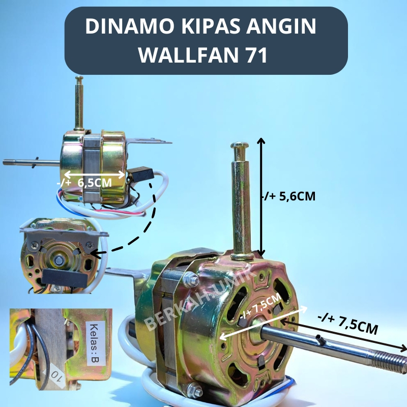 [Berkah.Unik]SPAREPART DINAMO KIPAS - MOTOR WALLFAN / KIPAS DINDING - DINAMO KIPAS ANGIN HIGH