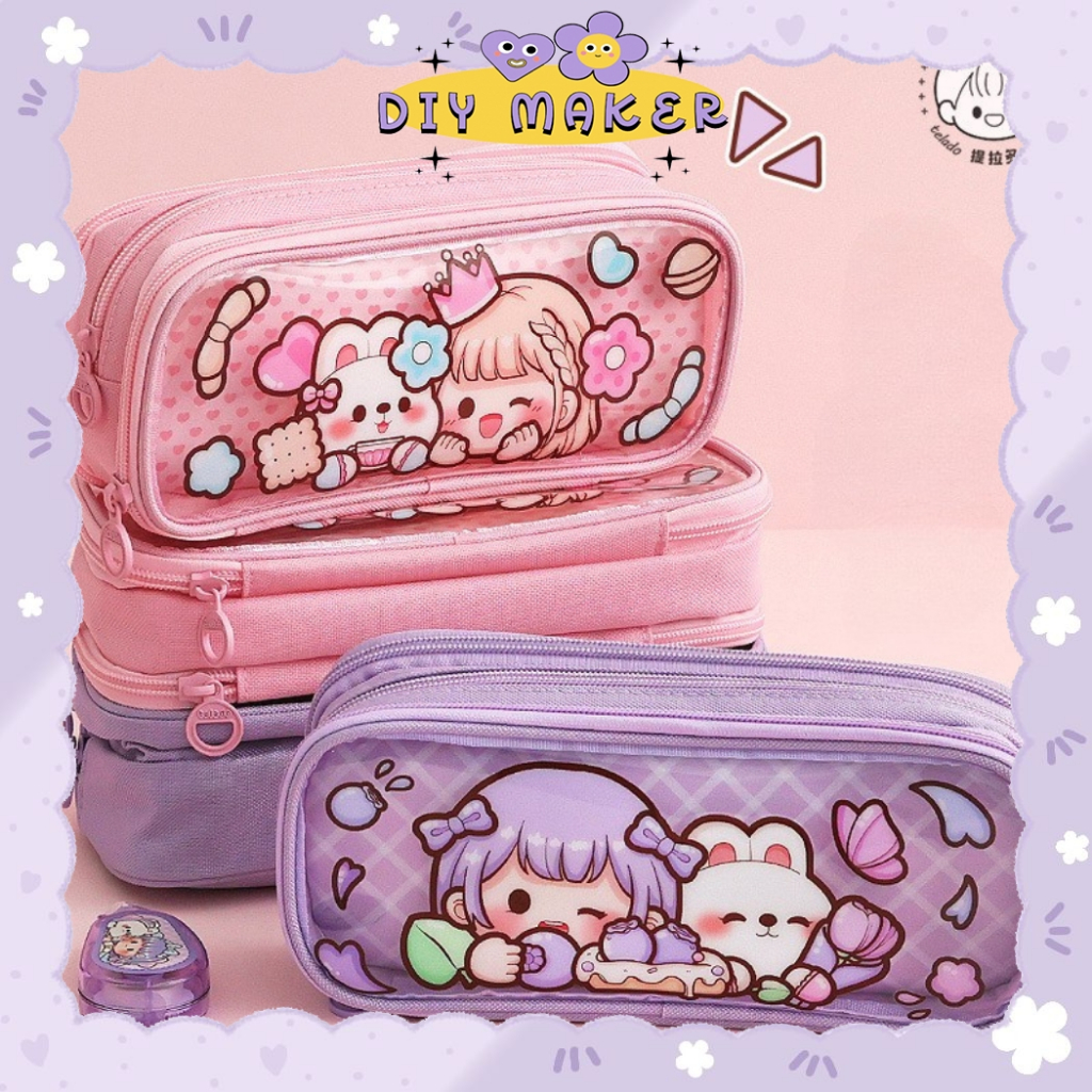 

DM Kotak Pensil Dodogirl 3 In 1/ Tempat Pena Pulpen Aesthetic Tempat Pensil Lucu Alat Tulis TLD125