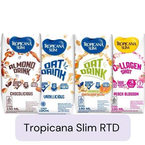 

TROPICANA SLIM RTD 190ML COLLAGEN OAT DRINK