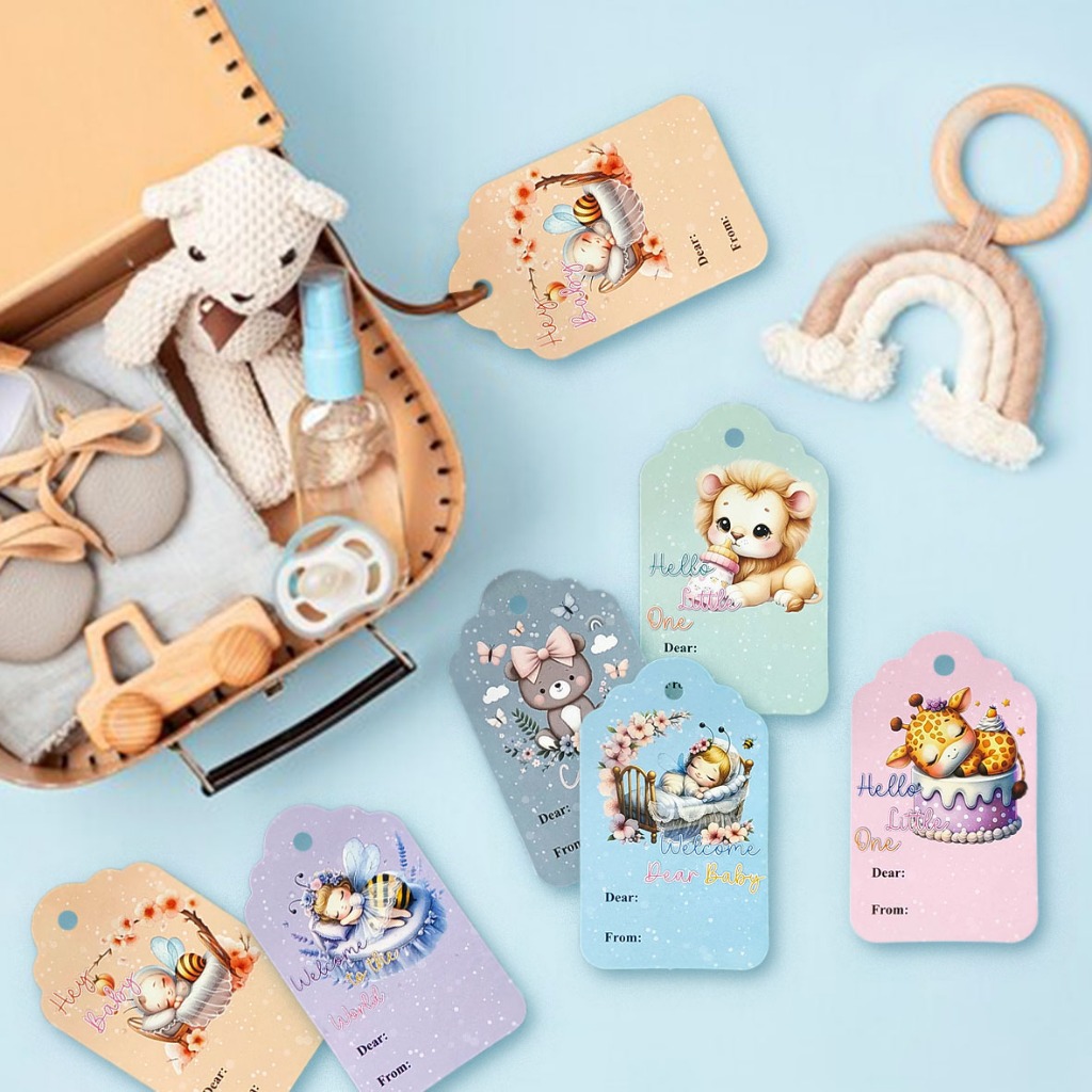 

Hangtag Label 161| Hangtag New Born| Hiasan Hampers (1 Pak 100 Pcs)