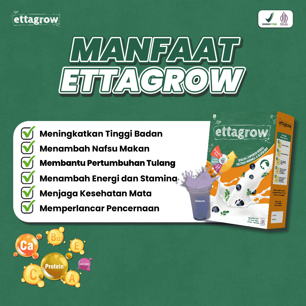 

RB Ettagrow Paket 2 Box Susu Kambing Multivitamin Untuk Mengatasi Masalah Pencernaan Anak