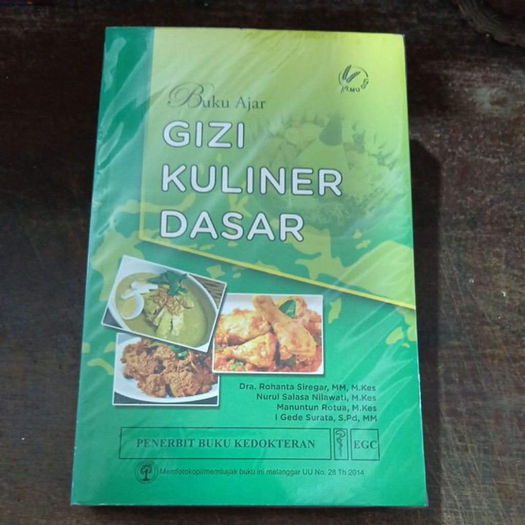 Buku Original Buku Ajar Gizi Kuliner Dasar ~ EGC