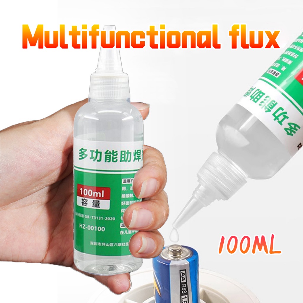 100ml Pasta solder perekat Flux solder stainless Flux nikel flux besi flux baterai flux batterey