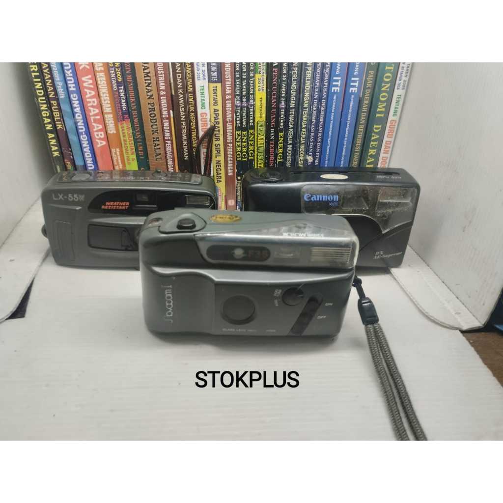 3 KAMERA ANALOG JADUL RUSAK / MATI UNTUK SPAREPART PAJANGAN HIASAN PARAKARYA MEREK CANNON MATE, NOVA