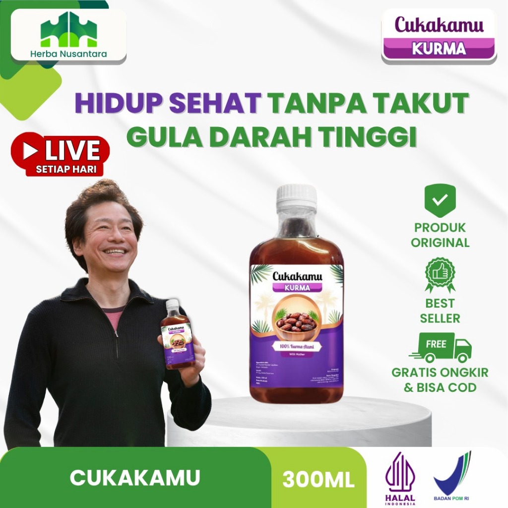 

Cukakamu Kurma Hidup Sehat Tanpa Takut Gula Darah Tinggi 1 Box 300 Ml