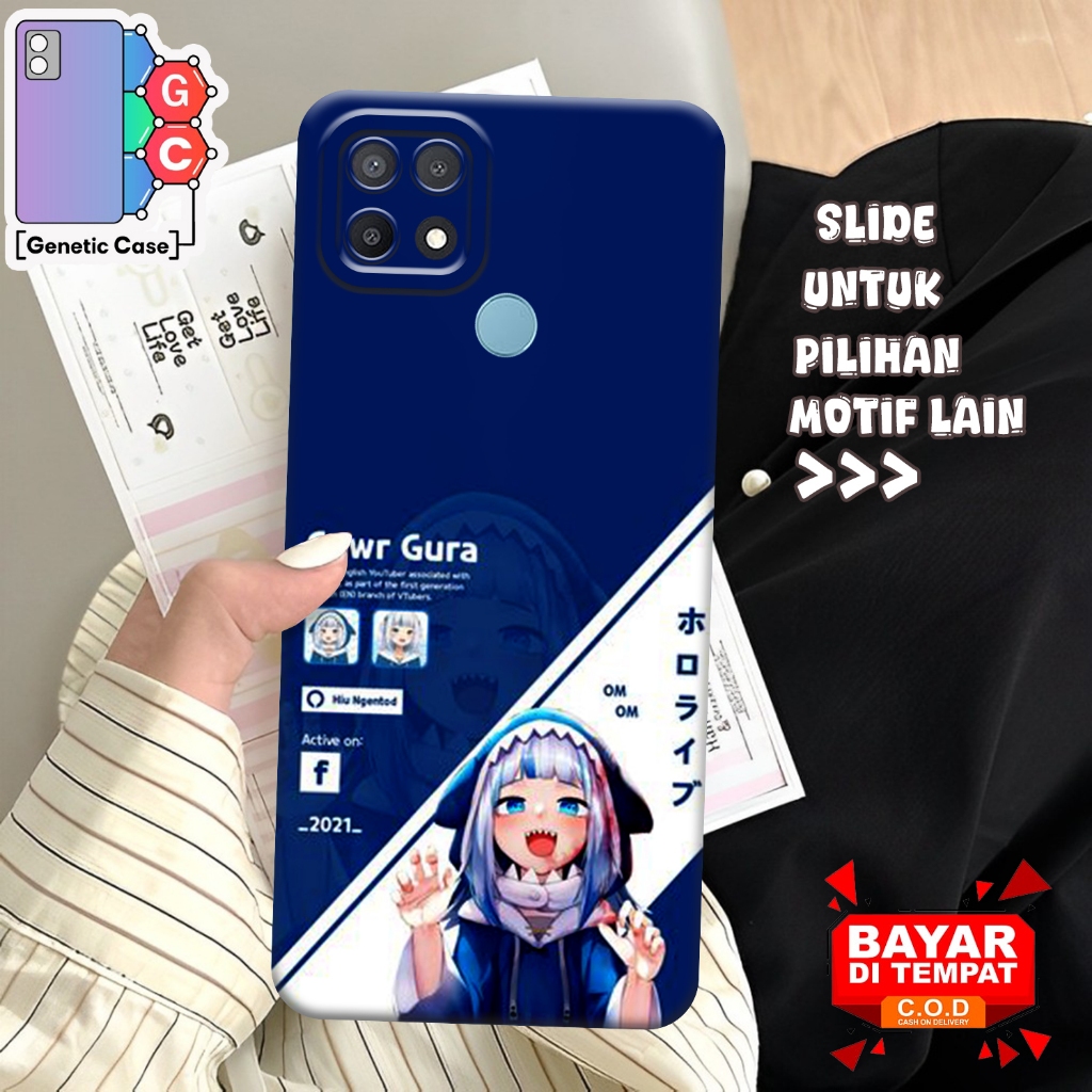 Casing Hololive Gawr Gura For Oppo A15 Softcase Ready Untuk Semua Type Hp case kesing murah terbaru 