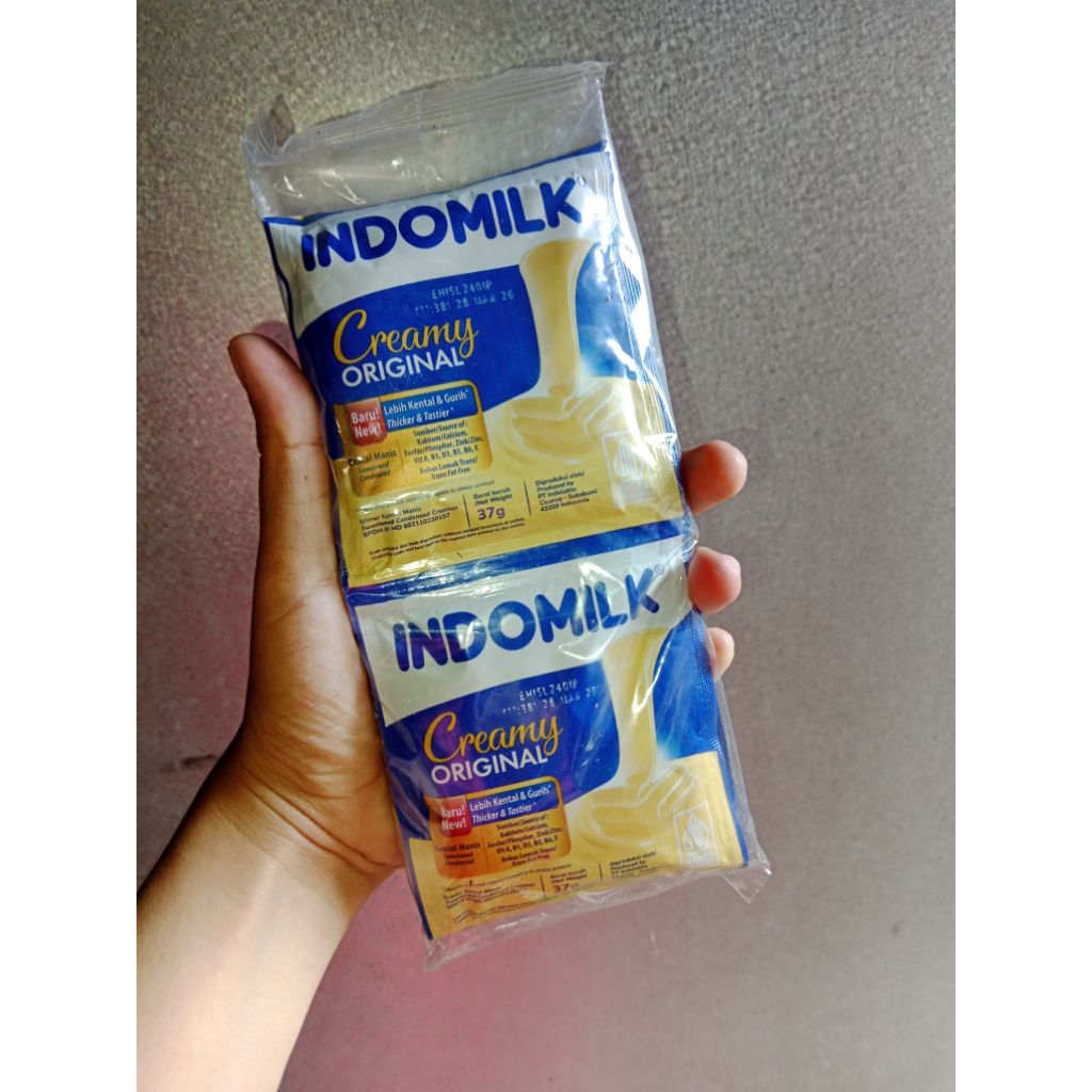 

indomilk kental manis sachet paket murah 1 renteng isi 6pcs(packing bubble wrap)