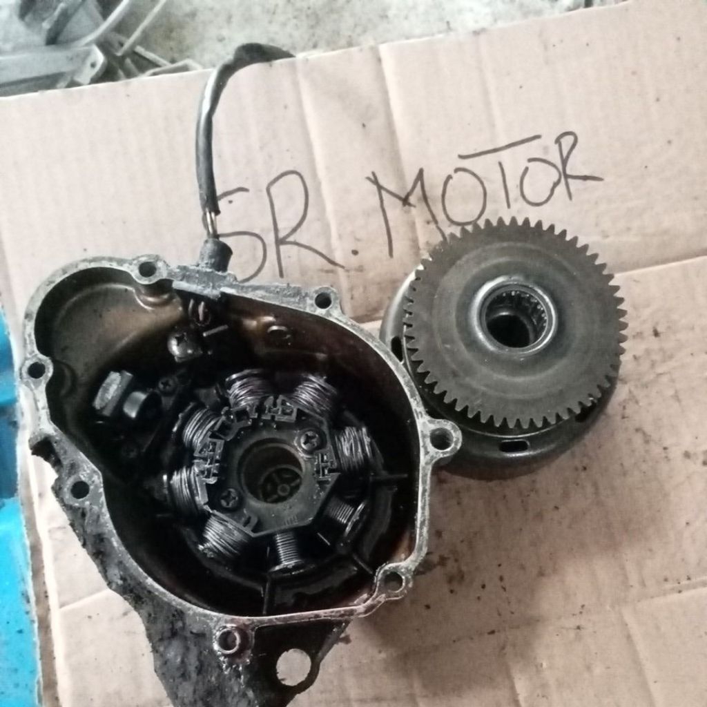 blok spul mahnit set paket Suzuki Shogun 110R lama original copotan motor