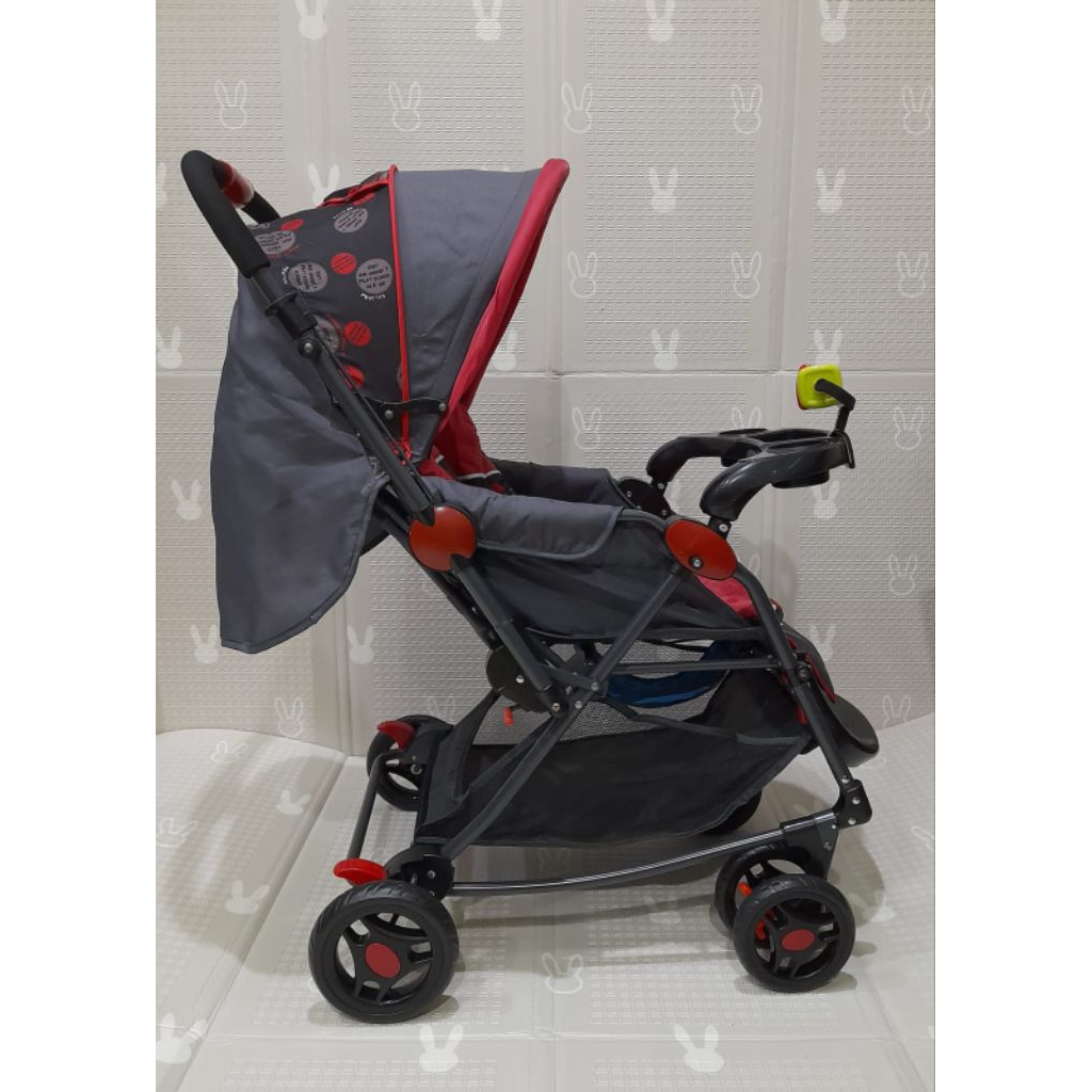 Pliko Stroller Nitro 369R Red Merah - Kereta Dorong Bayi