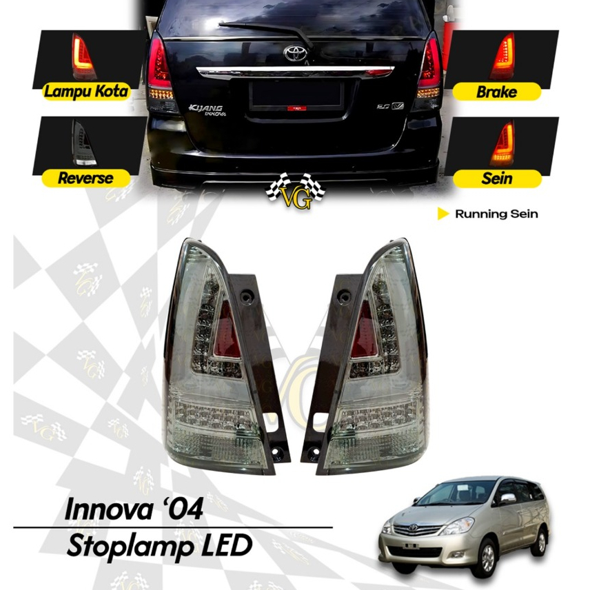 Stoplamp Innova 2005 - 2015 Sonar Style Tail Lamp Lampu Belakang Innova Barong