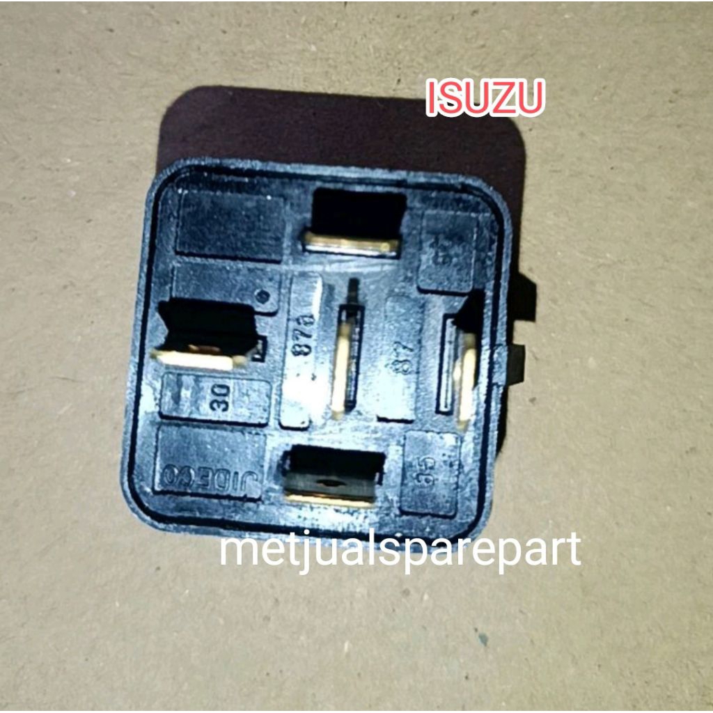 RELAY RILEI RELAI STARTER HEAD LAMP EXH BRAKE HEATER AC BLOWER KAKI 5 JIDECO ISUZU ELF NHR55 4JB PAN