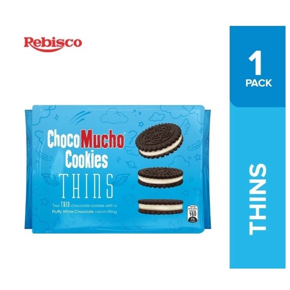 

Choco Mucho Cookies Coklat Double Choco Thin Salted Caramel isi 10 Original Filipina