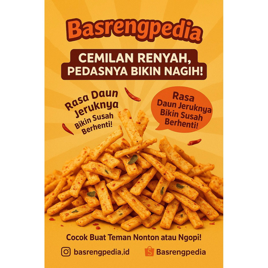 

Basreng original daun jeruk 250gr by Basrengpedia