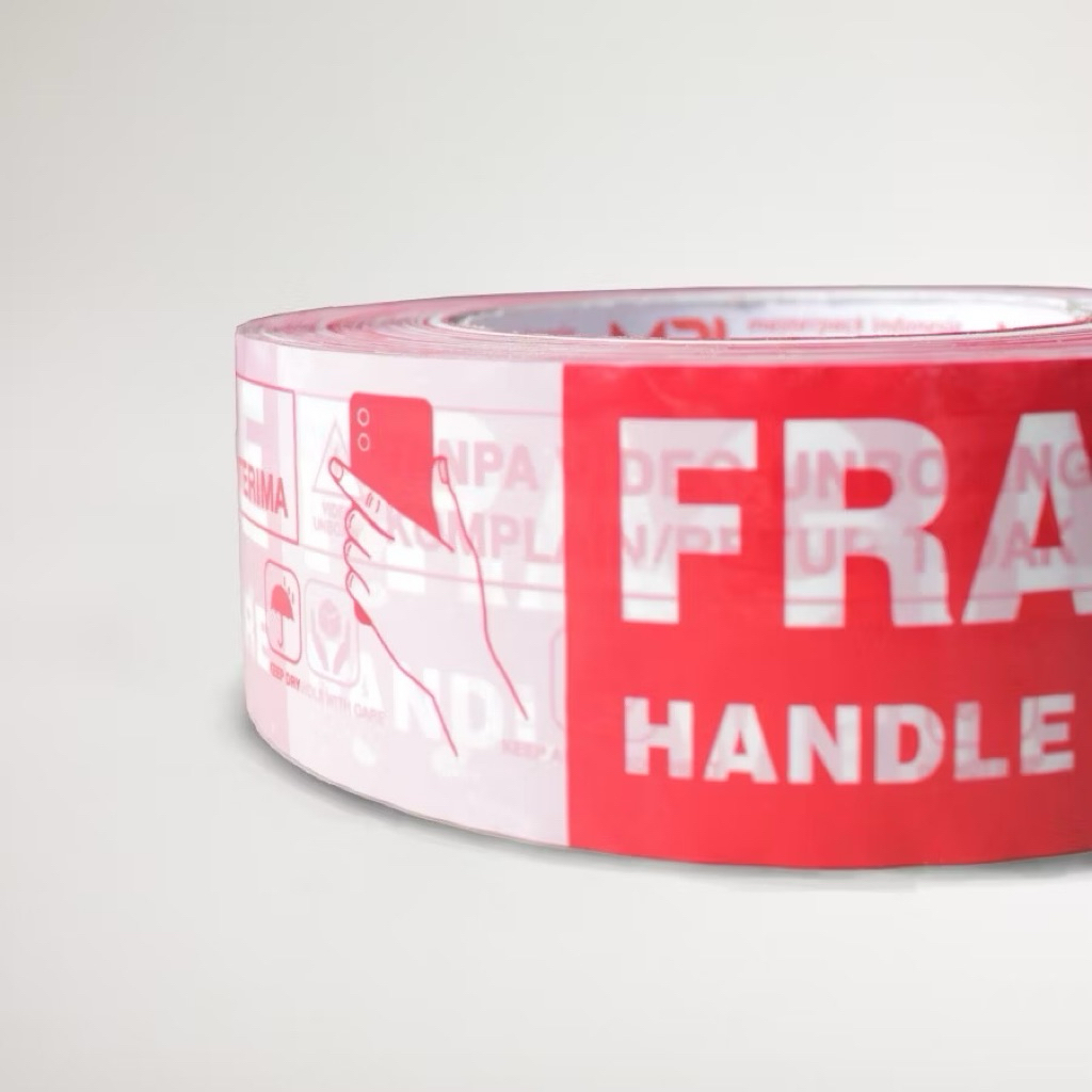

Lakban Fragile Wajib Video Unboxing Jangan Dibanting 45 mm x 300 Yard Master Pack Indonesia MPI Wajib Unboxing