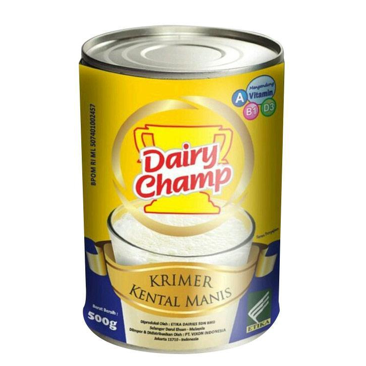 

Dairy Champ Evaporated / Condensed Milk Susu Evaporasi / Kental Manis Lokal & Impor HALAL
