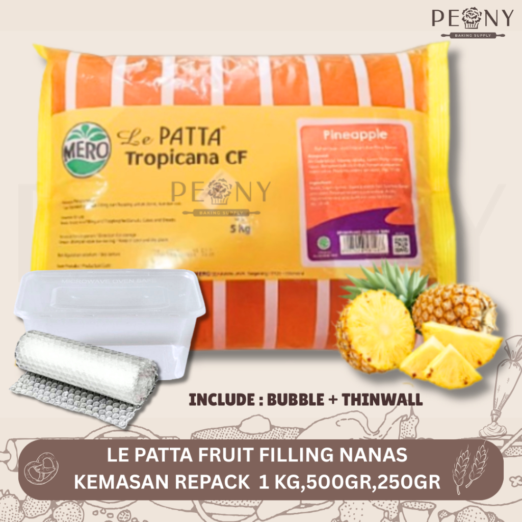 

LE PATTA FRUIT FILLING NANAS / SELAI NANAS HALUS KEMASAN ECER
