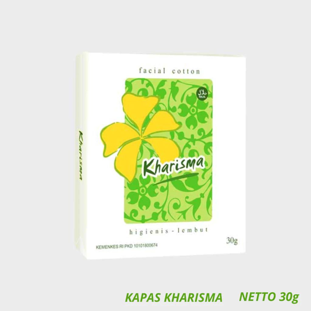 {1 LUSIN} KAPAS KHARISMA 30G | KHARISMA KAPAS HIGIENS-LEMBUT | KHARISMA KAPAS KECANTIKAN