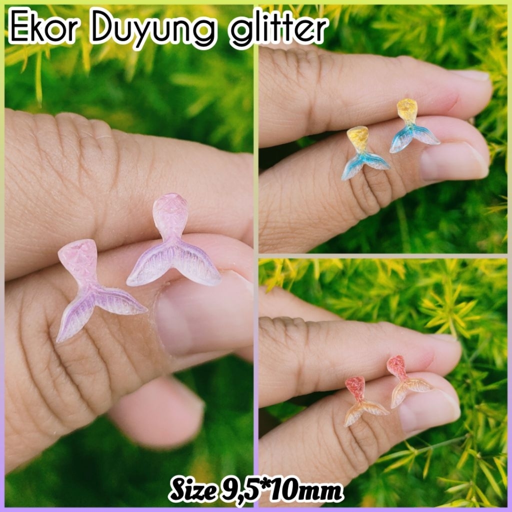 Anting Tindik Plastik Gantung model ekor duyung, ikan koi slayer undersea. anti alergi untuk anak - 
