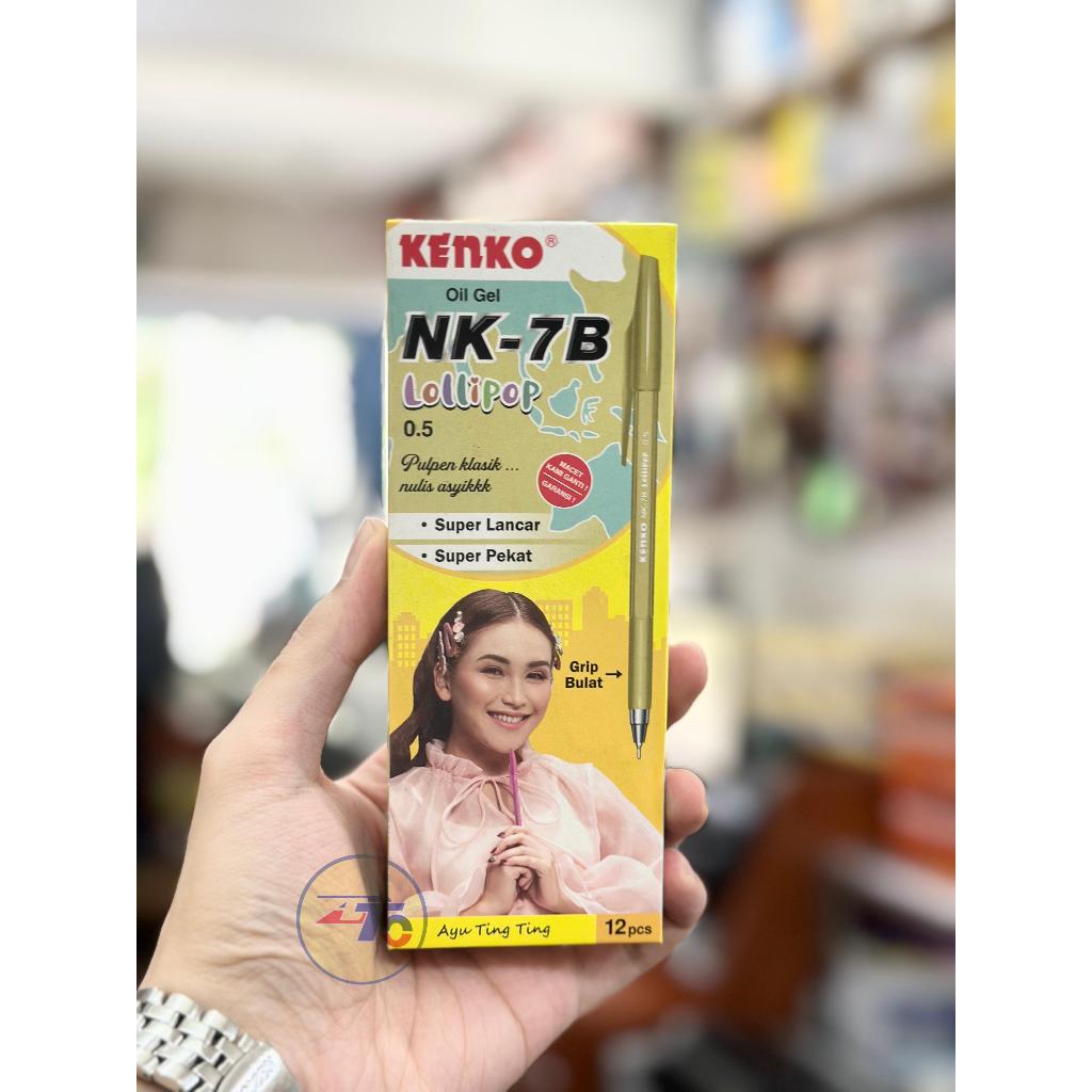 

( 12 PCS) PEN KENKO NK-7B LOLLIPOP / PEN TINTA HITAM / PEN PASTEL / PULPEN STANDARD / PEN WARNA WARNI