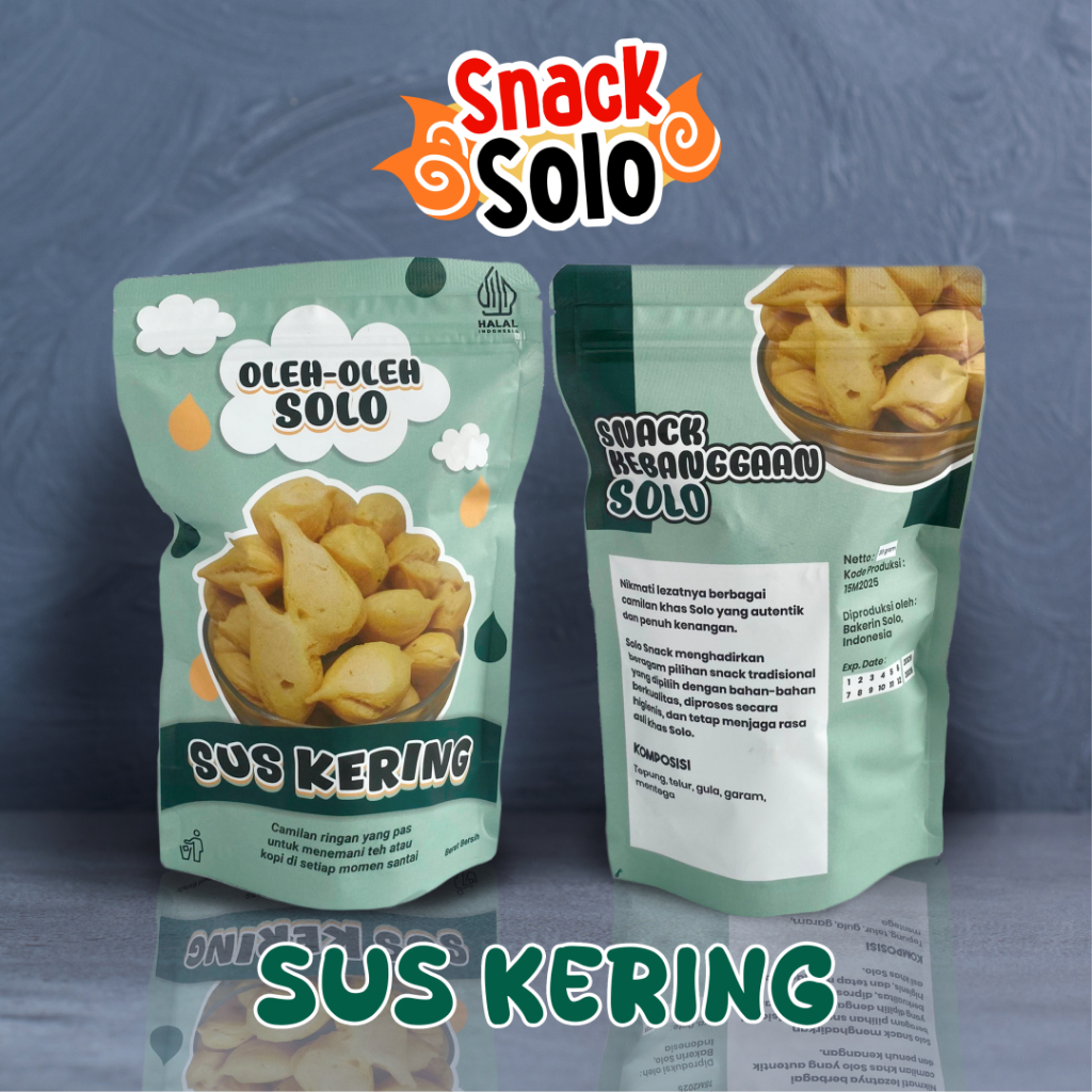 

Sus Kering | Snack Camilan 30 gram | Oleh-oleh solo | Snack Solo