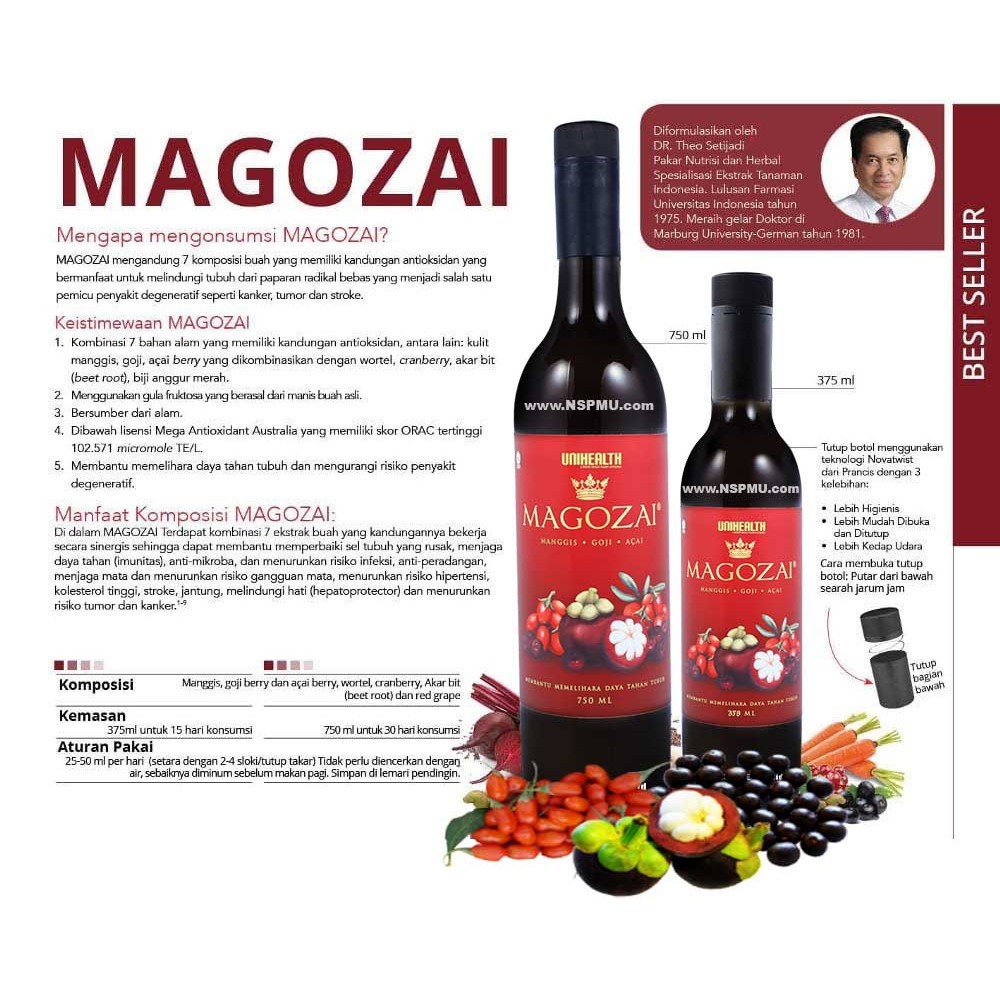 MAGOZAI 750ml TERMURAH ASLI 100% GARANSI ORIGINAL Distributor RESMI UNIHEALTH Manggis Gozi Acai