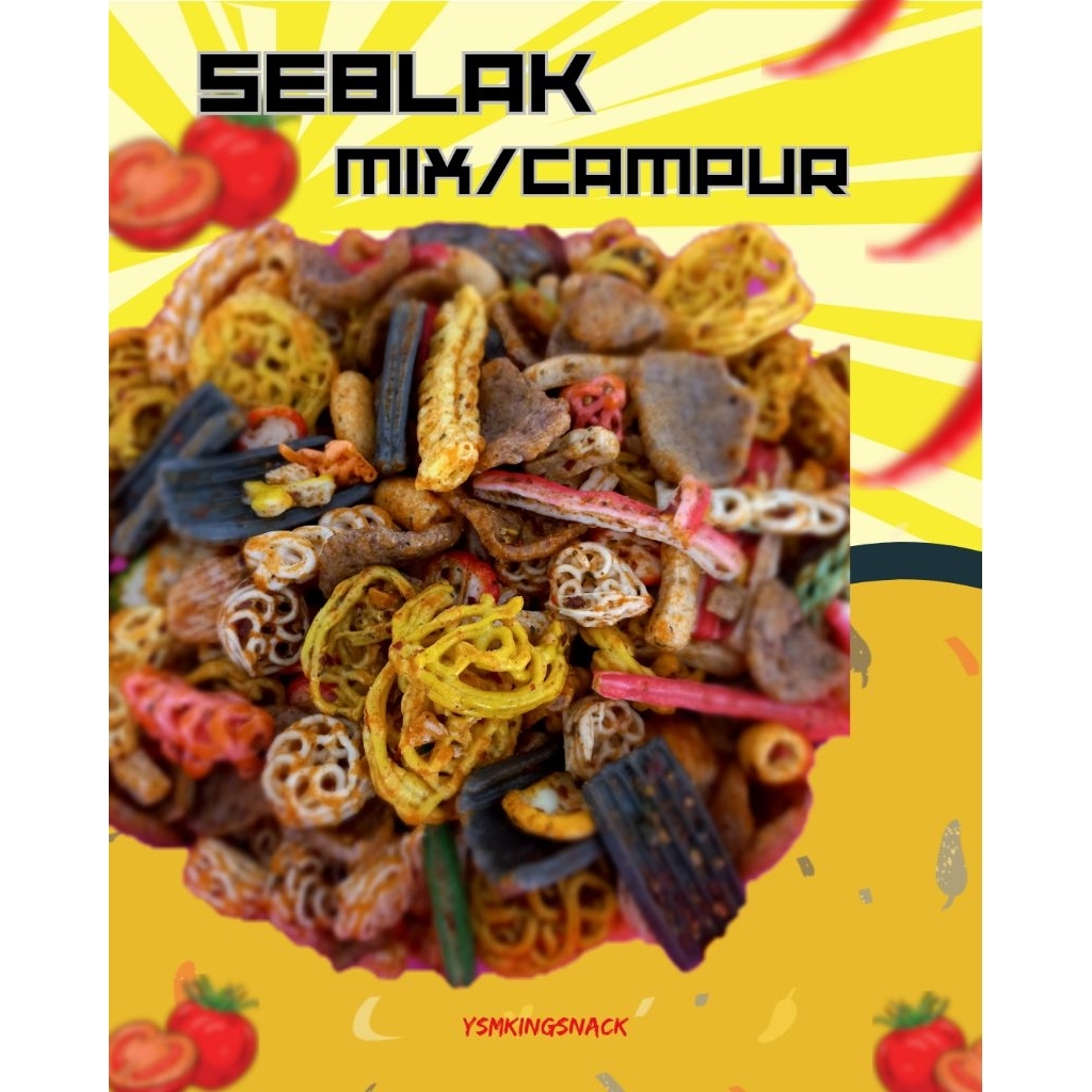 

Seblak Mix Campur Pedas Basreng Kerupuk Jengkol Makaroni Beton Ja`at Pedo Rafael Sisir Renyah Gurih Sagala Aya Snack Food Cemilan Goreng Kering