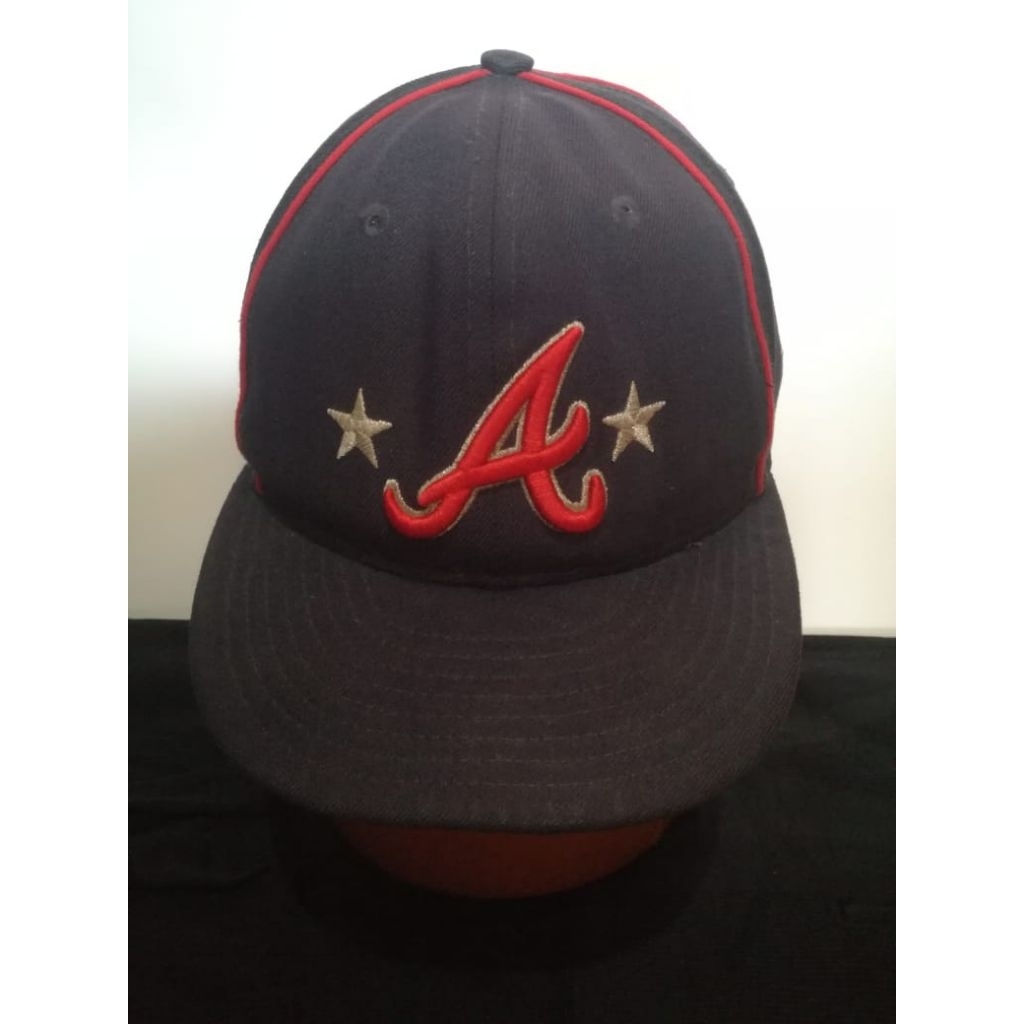 Topi new era fitted 7 1/8 warna navy second