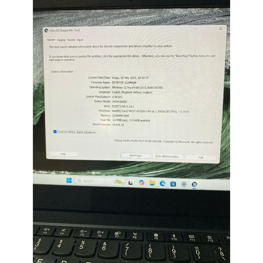 Laptop Second Lenovo Thinkpad L13 Intel Core i5 Gen 10 Ram 16 / 256 GB