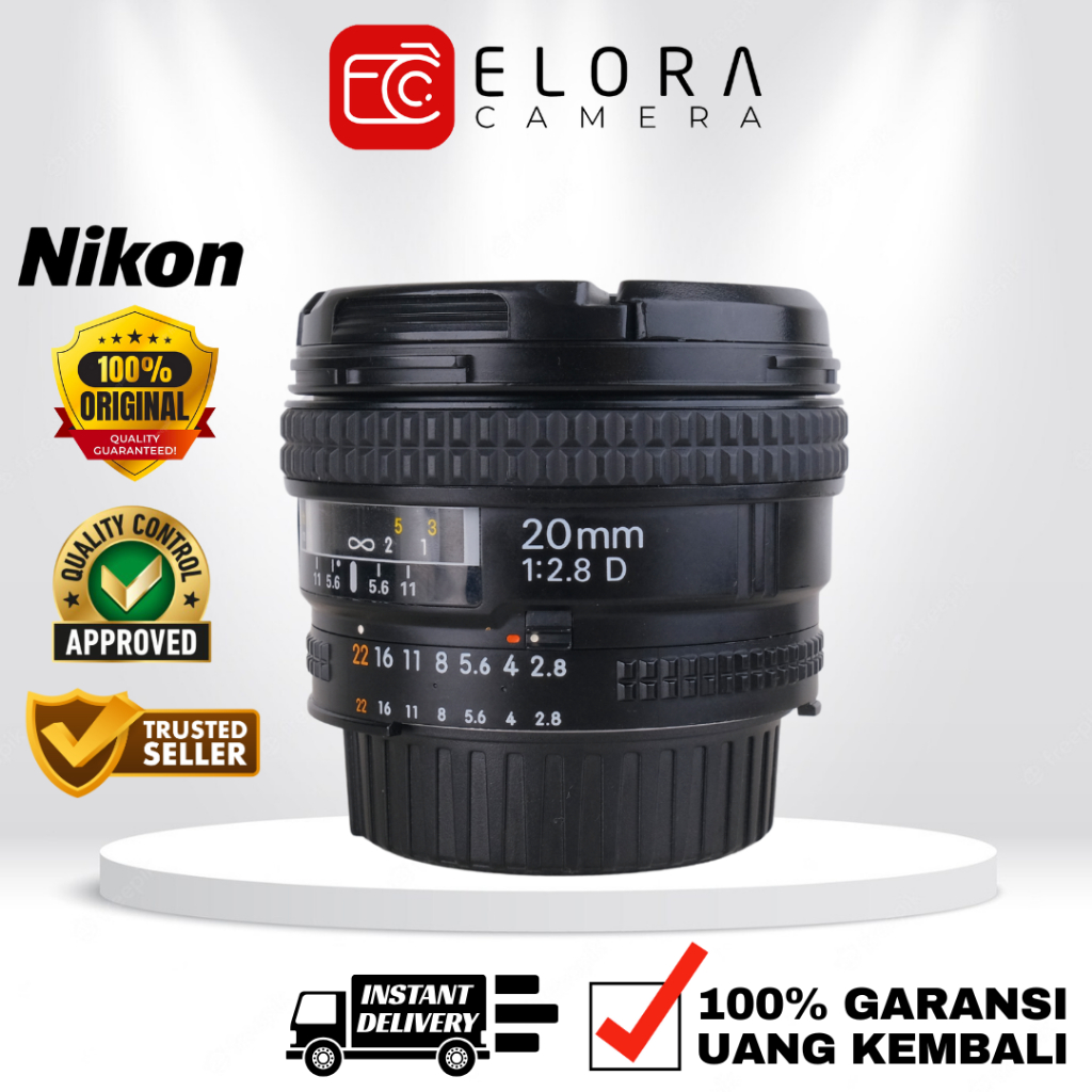 Nikon AFD 20mm F2.8 / Lensa Nikon AF 20 mm F 2.8 D
