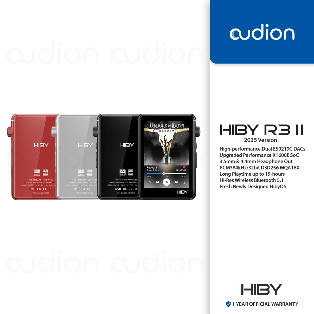 HIBY R3 II / Gen 2 Ver. 2025 ES9219C Bluetooth Portable Digital Music Player DAP