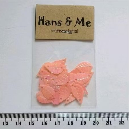 Payet / Manik Daun Kecil warna Salem Gradasi